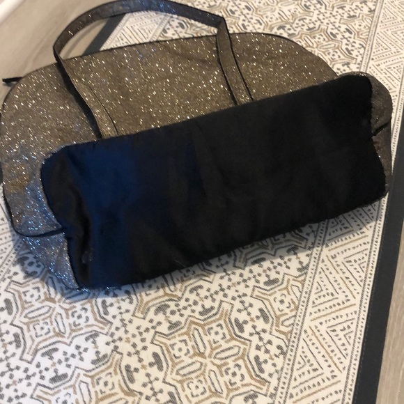 Victoria Secret Champagne/Brown Sparkly Duffle Bag - Picture 3 of 8